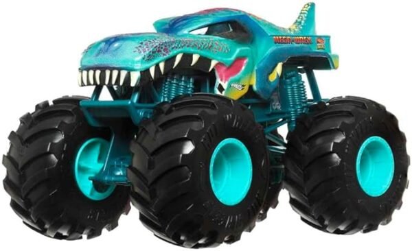Hot Wheels Toy Truck Monster Trucks RC, Oversized Remote-Control Mega-Wrex