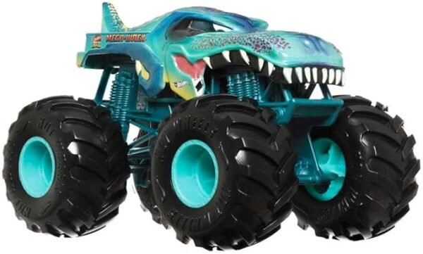 Hot Wheels Toy Truck Monster Trucks RC, Oversized Remote-Control Mega-Wrex