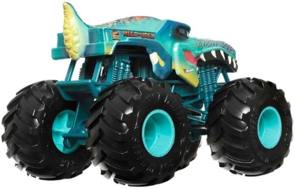 Hot Wheels Toy Truck Monster Trucks RC, Oversized Remote-Control Mega-Wrex