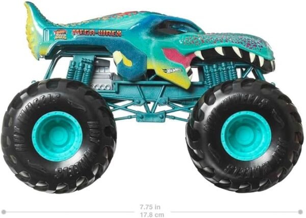 Hot Wheels Toy Truck Monster Trucks RC, Oversized Remote-Control Mega-Wrex