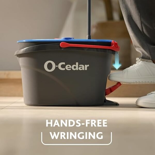 O-Cedar RinseClean Spin Mop & Bucket System + 2 Extra Mop Heads| Clean with Clean Water | Removes 99% of Bacteria Visit the O-Cedar Store